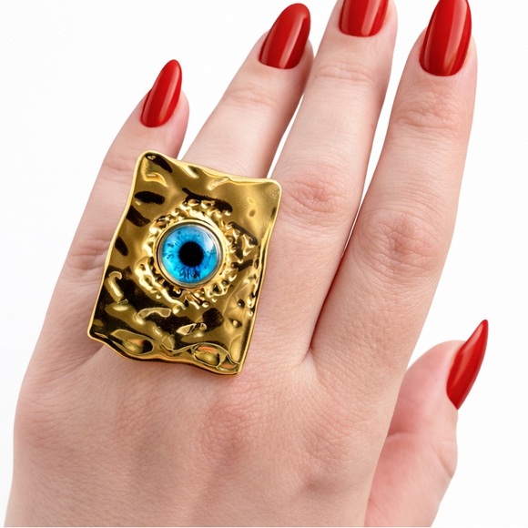 Zara Jewelry - Oversized Evil Eye Statement Ring